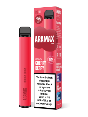 Aramax Bar 700 vapo Cherry Berry 550mAh 2ml 20mg 1 ks