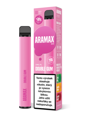 Aramax Bar 700 vapo Double Gum 550mAh 2ml 20mg 1 ks