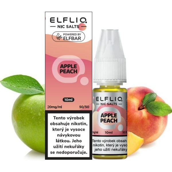 Elf Bar Liquid ELFLIQ Nic SALT Apple Peach 10ml - 20mg