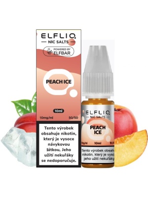 Elf Bar Liquid ELFLIQ Nic SALT Peach Ice 10ml - 10mg