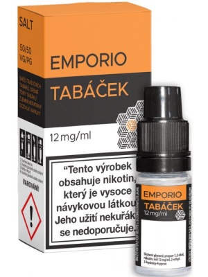 Imperia Liquid Emporio SALT Tobacco (Tabáček) 10ml - 12mg