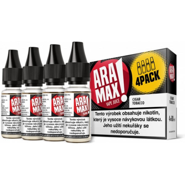 Liquid ARAMAX 4Pack Cigar Tobacco 4x10 ml - 6 mg