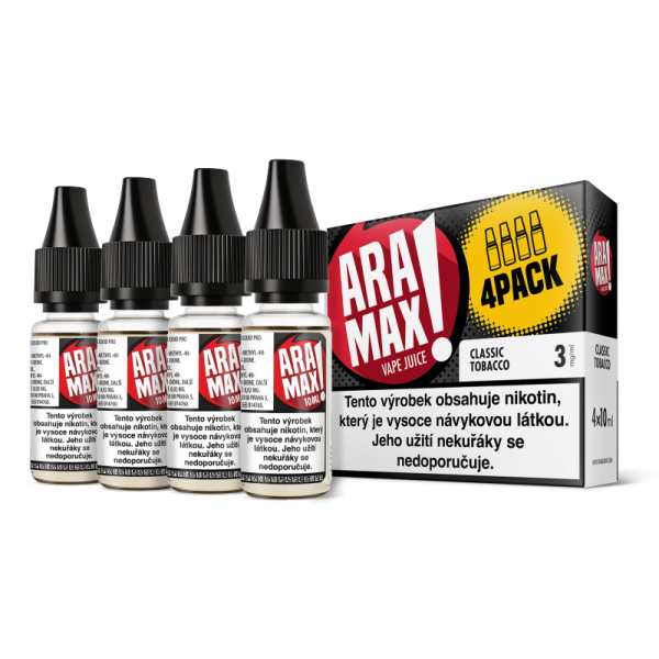 Liquid ARAMAX 4Pack Classic Tobacco - 4x10 ml 6 mg