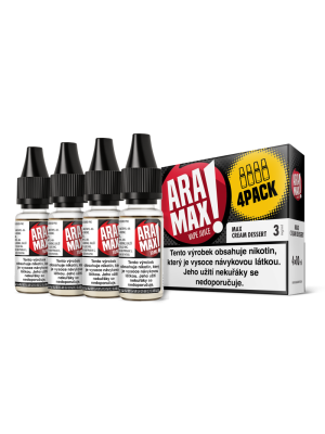 Liquid ARAMAX 4Pack Max Cream Dessert  4x10ml - 3 mg