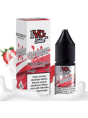 Liquid IVG SALT Strawberry Jam Yoghurt 10ml - 10mg