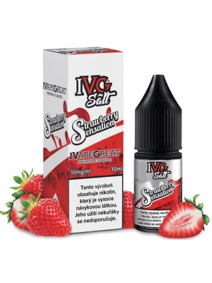 Liquid IVG SALT Strawberry Sensation 10ml - 10mg