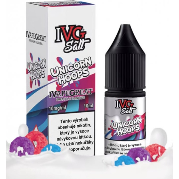 Liquid IVG SALT Unicorn Hoops 10ml - 20mg