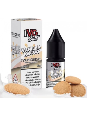 Liquid IVG SALT Vanilla Biscuit 10ml - 10mg