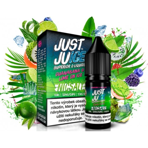 Liquid Just Juice SALT Guanabana & Lime On Ice 10ml - 11mg