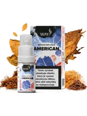 Liquid WAY to Vape American 10ml - 3mg