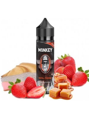 Monkey Liquid Příchuť Monkey Shake & Vape - Royal Cheese (Jahodový cheesecake s karamelem) 12ml