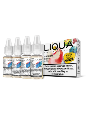 RITCHY American Blend 4x10ml  (Americký míchaný tabák) - Liquid LIQUA Elements 4Pack - 3 mg