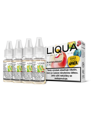 RITCHY Blackcurrant 4x10ml  (černý rybíz) - Liquid LIQUA Elements 4Pack - 6 mg