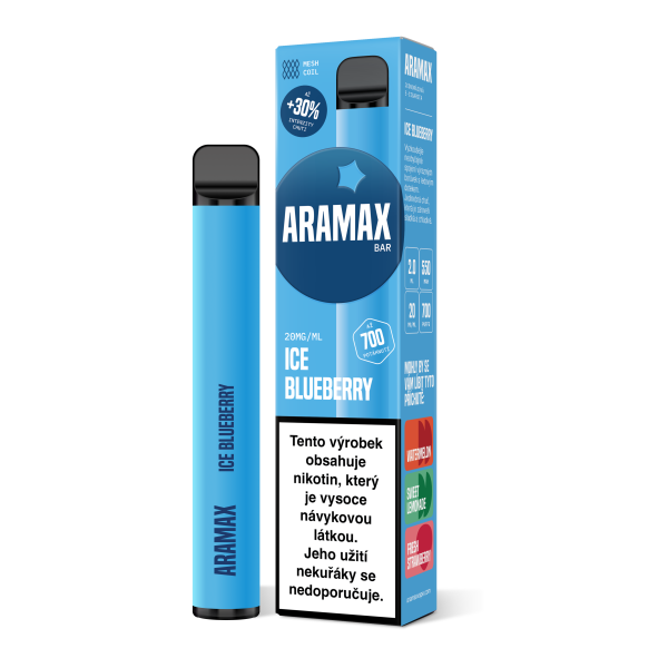 Aramax Bar 700 vapo Ice Blueberry 550mAh 2ml 20mg 1 ks