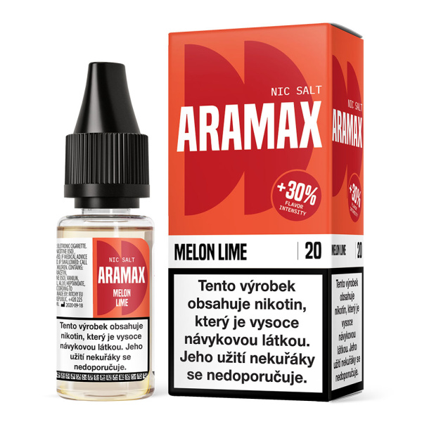 Liquid Aramax Nic Salt - Melon Lime 10ml