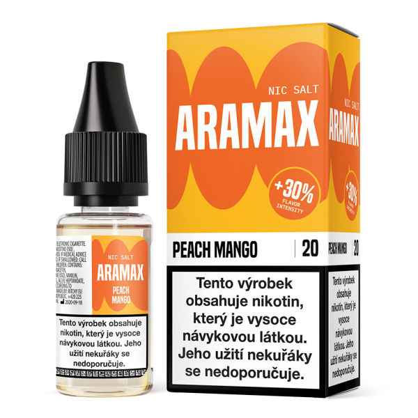 Liquid Aramax Nic Salt - Peach Mango 10ml