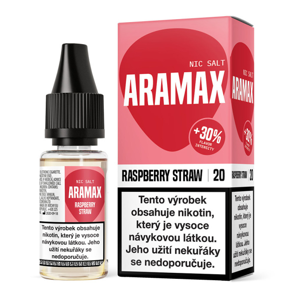 Liquid Aramax Nic Salt - Raspberry Straw 10ml