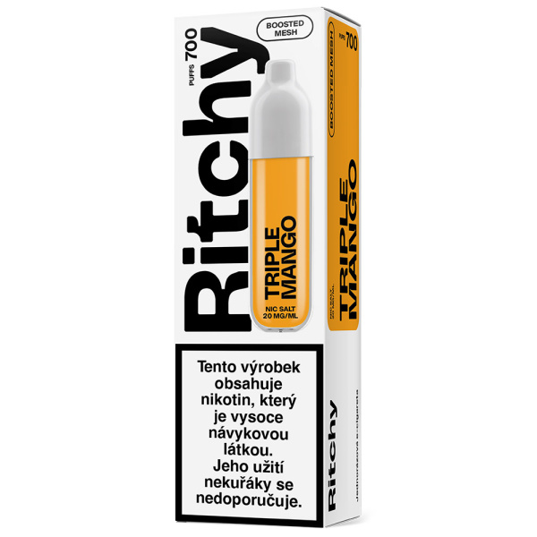 Ritchy Bar 700 vapo Trio Mango 500mAh 2ml 20mg 1 ks