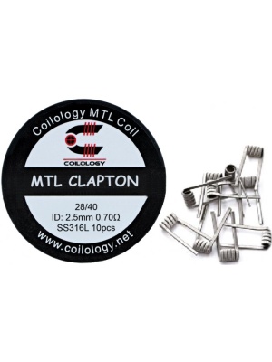 Coilology MTL Clapton předmotané spirálky SS316 0