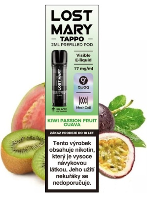 Elf Bar LOST MARY TAPPO Pods cartridge 1Pack Kiwi Passion Fruit Guava 17mg