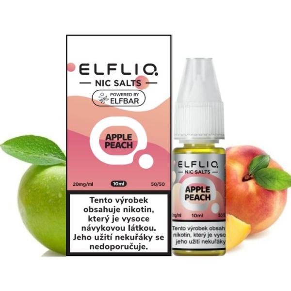 Elf Bar Liquid ELFLIQ Nic SALT Apple Peach 10ml - 20mg