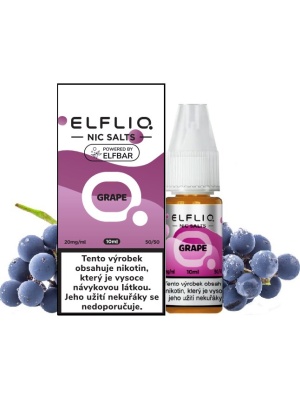 Elf Bar Liquid ELFLIQ Nic SALT Grape 10ml - 20mg