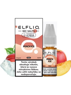 Elf Bar Liquid ELFLIQ Nic SALT Peach Ice 10ml - 10mg