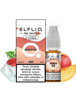 Elf Bar Liquid ELFLIQ Nic SALT Peach Ice 10ml - 20mg