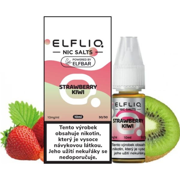 Elf Bar Liquid ELFLIQ Nic SALT Strawberry Kiwi 10ml - 10mg