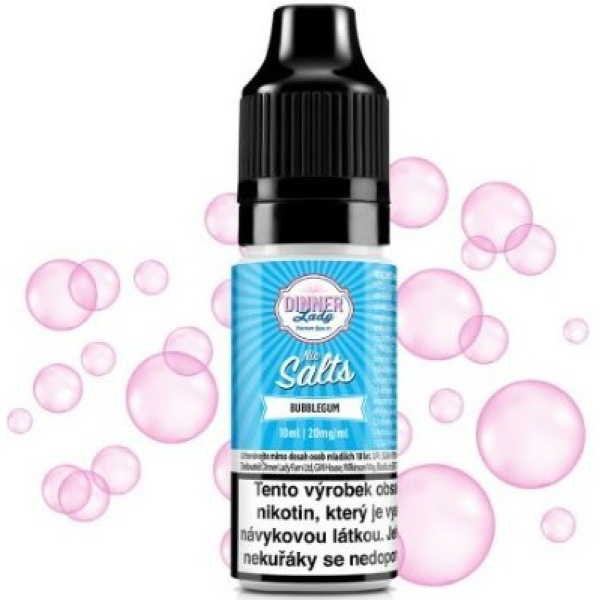 Liquid Dinner Lady Nic SALT Bubblegum 10ml - 20mg