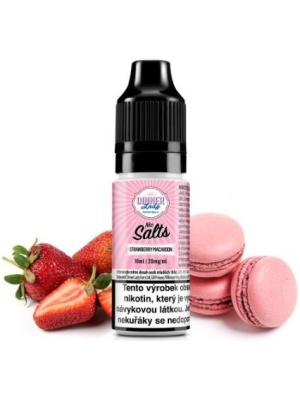 Liquid Dinner Lady Nic SALT Strawberry Macaroon 10ml - 20mg