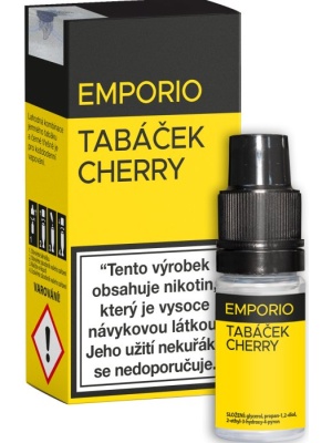 Liquid EMPORIO Tabáček - Cherry 10ml - 12mg