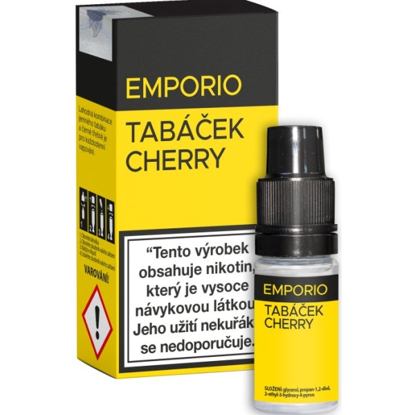 Liquid EMPORIO Tabáček - Cherry 10ml - 12mg