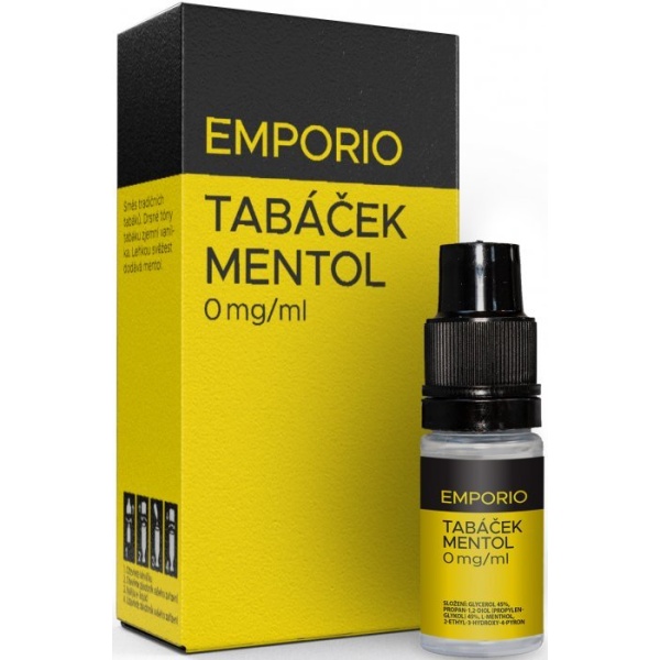 Liquid EMPORIO Tabáček - Mentol 10ml - 0mg