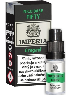 Nikotinová báze IMPERIA Fifty PG50-VG50 10ml-6mg 1Pack