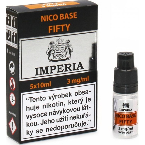 Nikotinová báze IMPERIA Fifty PG50-VG50 5x10ml-3mg