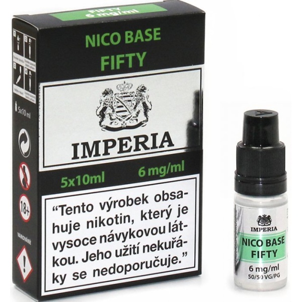 Nikotinová báze IMPERIA Fifty PG50-VG50 5x10ml-6mg