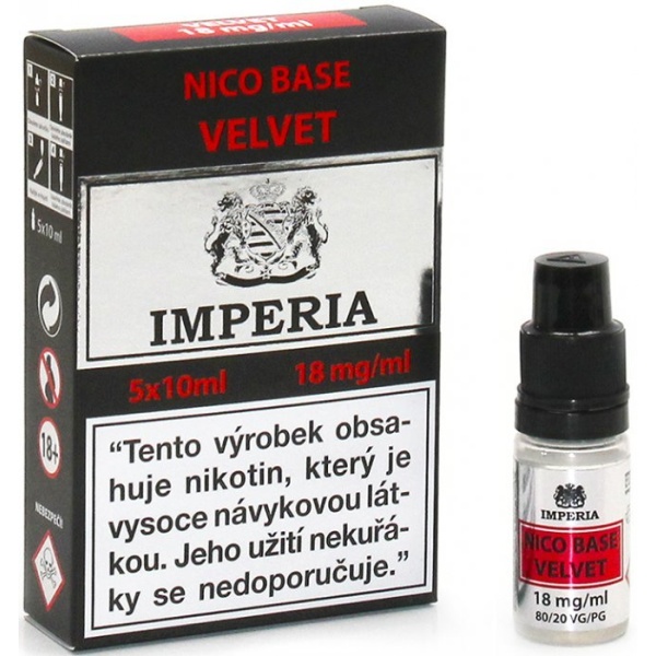 Nikotinová báze IMPERIA Velvet PG20-VG80 5x10ml-18mg