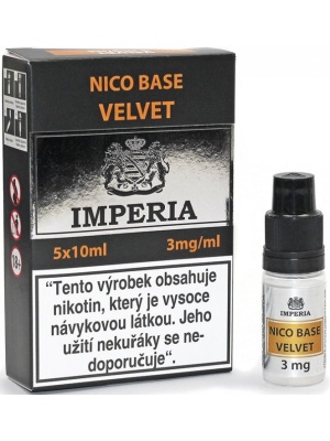 Nikotinová báze IMPERIA Velvet PG20-VG80 5x10ml-3mg