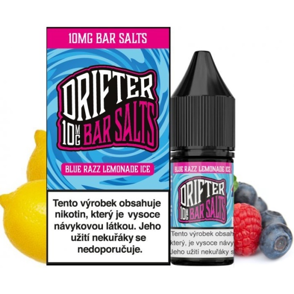 Ostatní Liquid Drifter Bar Salts Blue Razz Lemonade Ice 10ml - 10mg