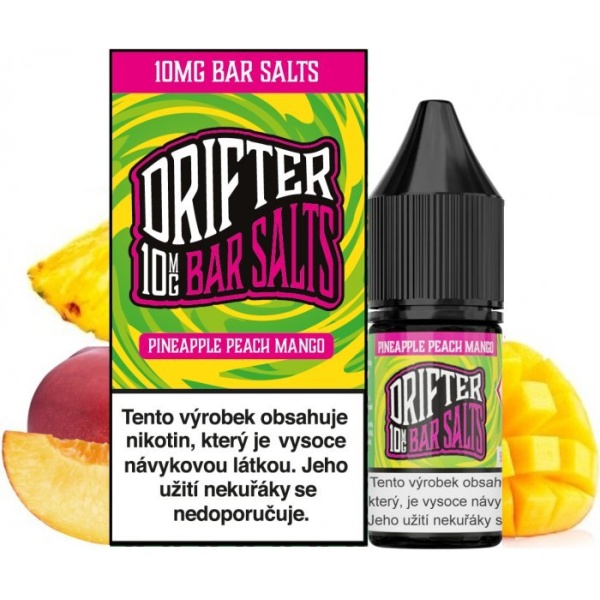 Ostatní Liquid Drifter Bar Salts Pineapple Peach Mango 10ml - 10mg