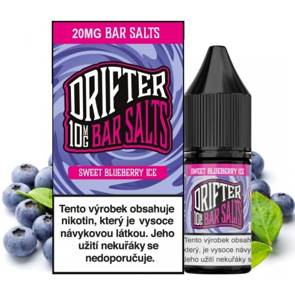 Ostatní Liquid Drifter Bar Salts Sweet Blueberry Ice 10ml - 20mg