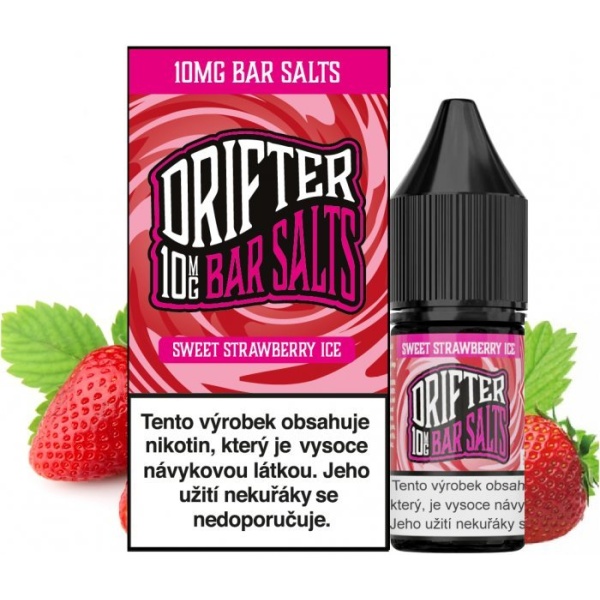 Ostatní Liquid Drifter Bar Salts Sweet Strawberry Ice 10ml - 10mg