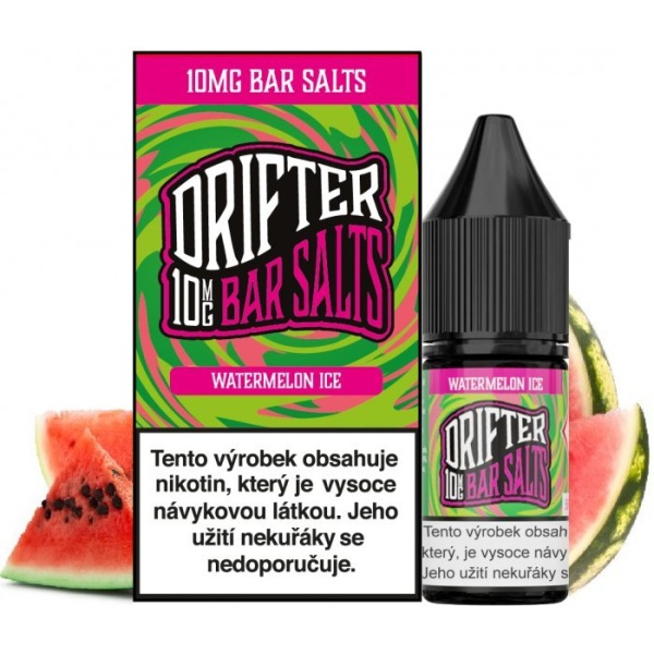 Ostatní Liquid Drifter Bar Salts Watermelon Ice 10ml - 10mg