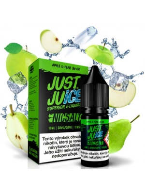 Ostatní Liquid Just Juice SALT Apple & Pear On Ice 10ml - 20mg