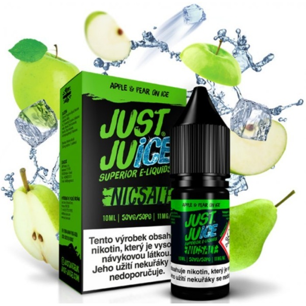 Ostatní Liquid Just Juice SALT Apple & Pear On Ice 10ml - 20mg