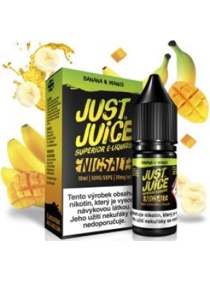 Ostatní Liquid Just Juice SALT Banana & Mango 10ml - 20mg