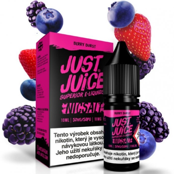 Ostatní Liquid Just Juice SALT Berry Burst 10ml - 20mg