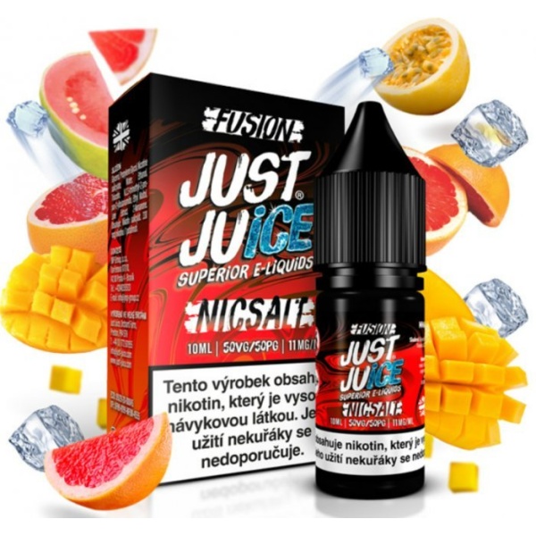 Ostatní Liquid Just Juice SALT Fusion Mango & Blood Orange On Ice 10ml - 11mg