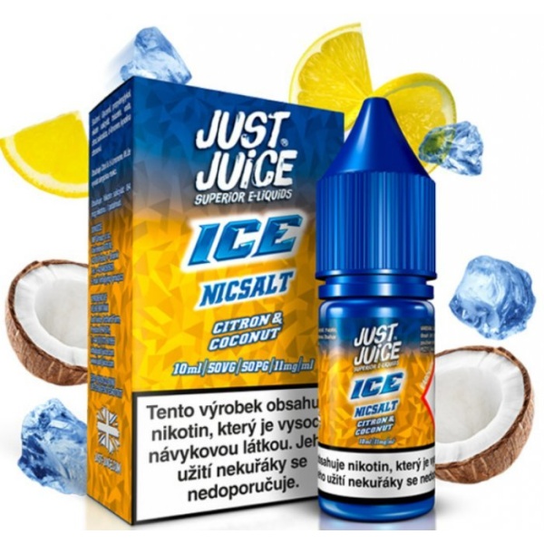 Ostatní Liquid Just Juice SALT ICE Citron & Coconut 10ml - 11mg